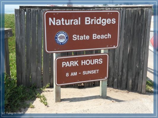 Natural Bridges Schild

