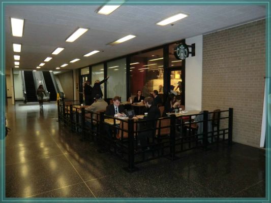 Chicago Pedway Straßencafé
