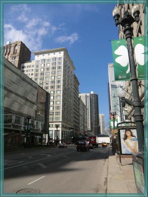 Chicago St Patrick's Beflaggung
