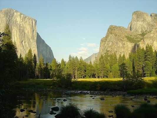 Yosemite NP - Valley View Point
Blick auf El Capitan vom Merced River
Schlüsselwörter: Yosemite El Capitan Kalifornien Nationalpark Merced River