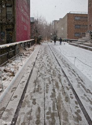 Highline Park Bahnlinie
