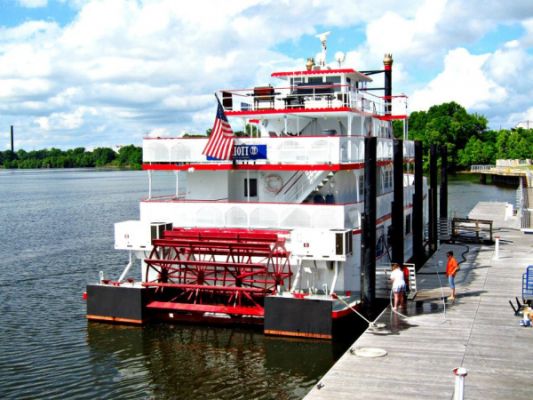 Schaufelraddampfer am Alabama River
