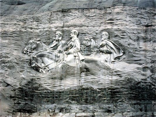 das Relief am Stone Mountain
