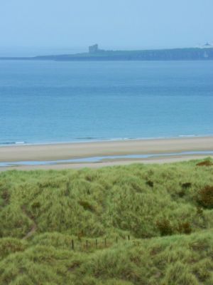 Ausblick vom Gelände des Bamburgh Castle
