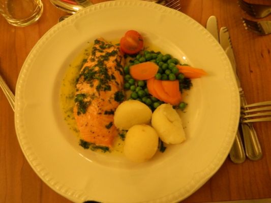 Abendessen Hauotgang im Grant Arms Hotel 
