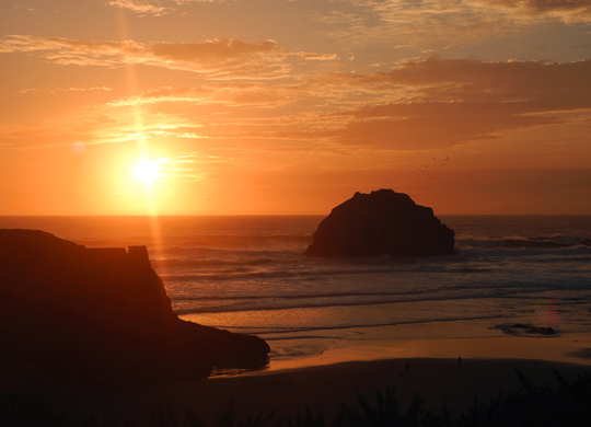 SunsetFaceRock
