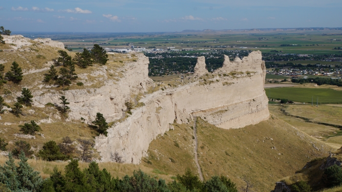 Scotts Bluff von oben
