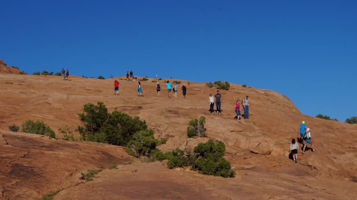 Marsch zum Delicate Arch
