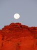 Mond beim Monument Valley