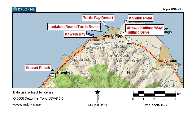 O'ahu: Laniakea Beach/Turtle Bay
