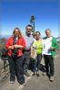 am Pico de las Nieves: von l.n.r.: Anne, Dieter, meine Wenigkeit, Michi