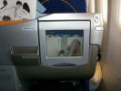 Monitor in der Business Class der Lufthansa