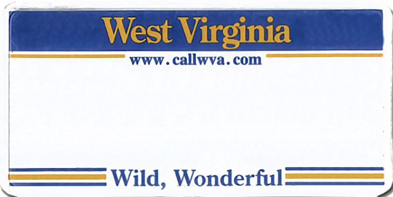 West Virginia License Plate
